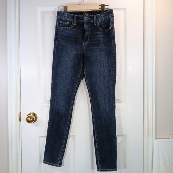 Lucky Brand Skinny Jeans Bridgette Dark Wash Blue Women's Size 26 - Picture 1 of 16